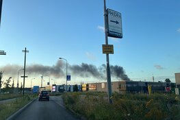 Containerbrand in Haarlem zorgt voor flinke rookontwikkeling