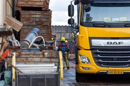 Containerbrand in Haarlem zorgt voor flinke rookontwikkeling