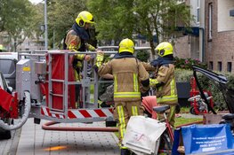 Woningen ontruimd bij brand in flat Haarlem