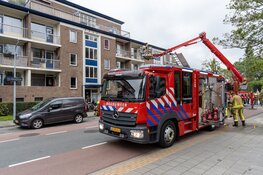 Woningen ontruimd bij brand in flat Haarlem