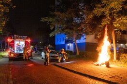 Scooterbrand aan Gerard Ravestraat in Haarlem