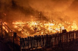 Strandtent Hippie Fish in Zandvoort volledig uitgebrand