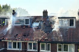 Grote woning brand in Haarlem
