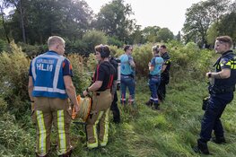Zoektocht na aantreffen lege kano in de Jan Gijzenvaart in Haarlem