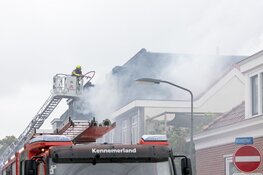 Felle brand in Brouwersstraat in Haarlem