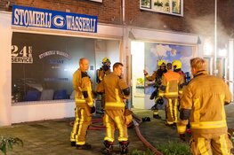 Brand in wasserette in Haarlem