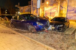 Auto crasht op Boterplein in Haarlem