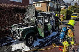 Jeep uitgebrand in Heemstede