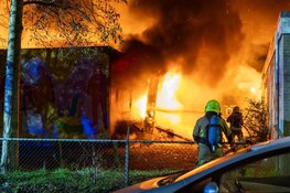 Grote brand in buurtcentrum in Haarlem