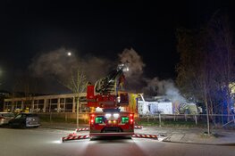 Grote brand in buurtcentrum in Haarlem