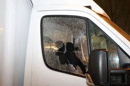 Bakwagen bijna in brand in Haarlem