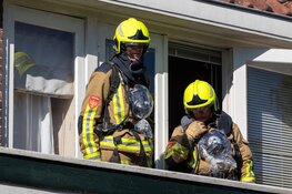 Brand op balkon van woning in Haarlem