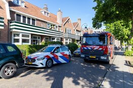 Brand op balkon van woning in Haarlem