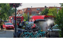 Brand in accu van elektrische auto