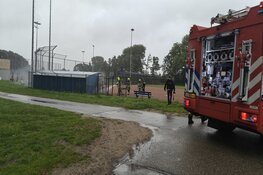 Brand in tribune op sportveld van Heemstede