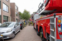 Wasmachine in brand in Haarlem