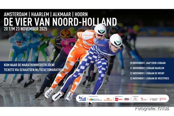 De Vier van Noord-Holland: heroïsche uitdaging voor marathonschaatsers