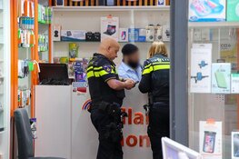 Melding overval blijkt diefstal bij telecomwinkel